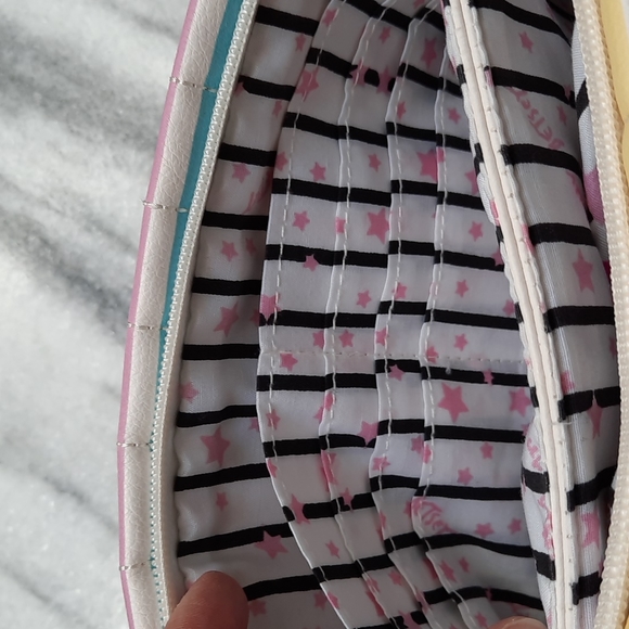 Betsey Johnson Puffy Embroidered Hearts Clutch - Picture 5 of 12